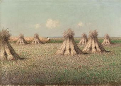 Poppies and haystacks