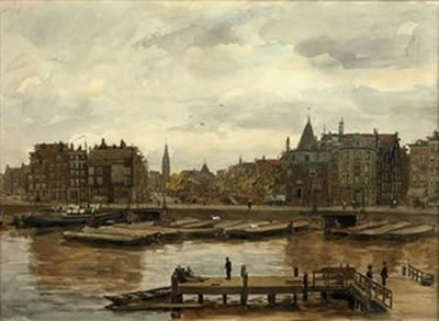 A view of the Schreierstoren, Amsterdam