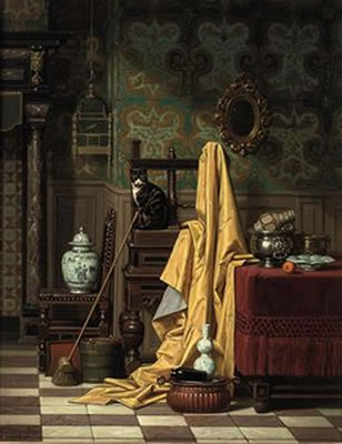 A domestic interior by Charles Joseph Grips - Auction record, sale price, and art valuation. Compare with similar artists and explore comparable artworks.