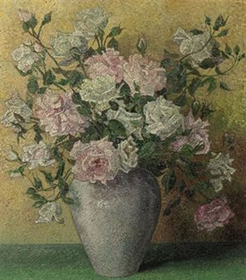 Pink and white roses