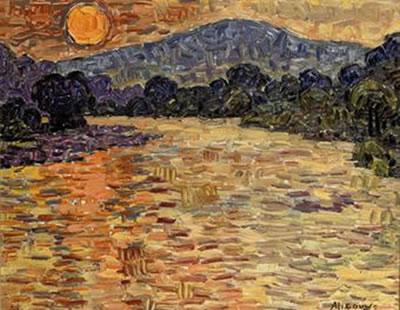 Sunset over a river by Adriaan Herman Gouwe - Auction record, sale price, and art valuation. Compare with similar artists and explore comparable artworks.