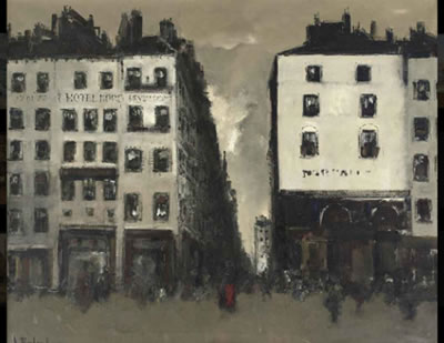 View of a street in Paris