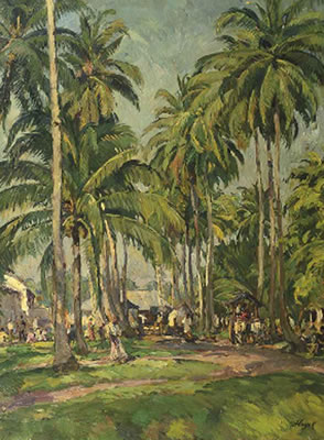 Sample artwork by Hans Hayek (1869 - 1940), known for plein aire landscape painting, teaching - View similar artists and auction records