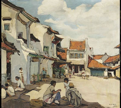Street in old Batavia