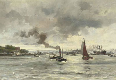 Maas voor 't Park: boating on the river Maas, Rotterdam