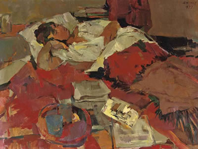 Annelies, slapend: the wife of the artist sleeping by Hans Bayens - Auction record, sale price, and art valuation. Compare with similar artists and explore comparable artworks.