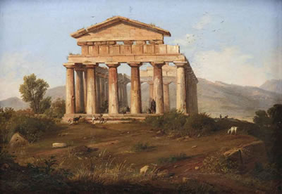 The temple of Athena at Paestum