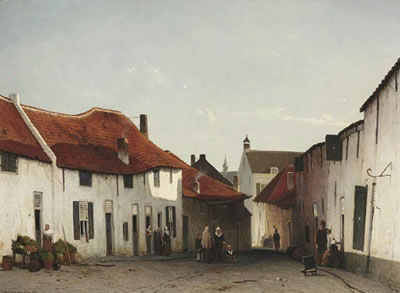 'Het straatje': daily activities in a village street