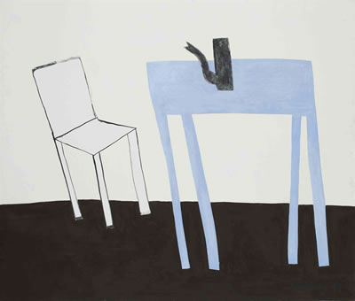Witte stoel met blauwe tafel by Klaas Gubbels - Auction record, sale price, and art valuation. Compare with similar artists and explore comparable artworks.