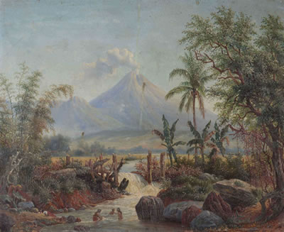 Bathing in the river