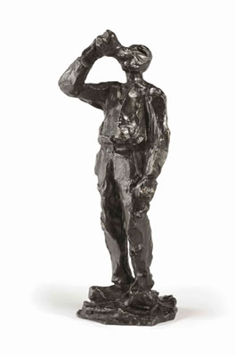 Drinkende man