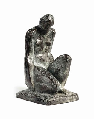 Kneeling figure by Pearl Perlmuter - Auction record, sale price, and art valuation. Compare with similar artists and explore comparable artworks.