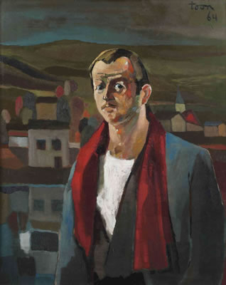 Portrait of Toon Hermans: Self-portrait