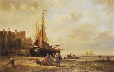 A 'bomschuit' on the beach