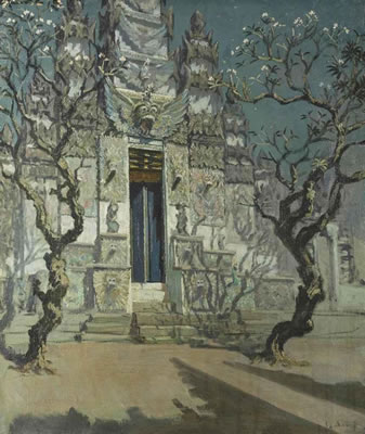 A moonlit temple by Carel Dake II - Auction record, sale price, and art valuation. Compare with similar artists and explore comparable artworks.