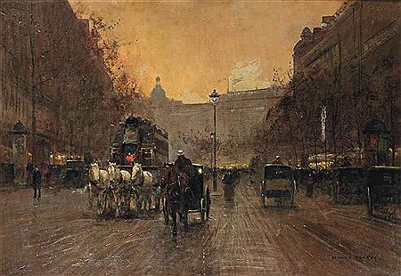 Boulevard in Montmartre, Paris