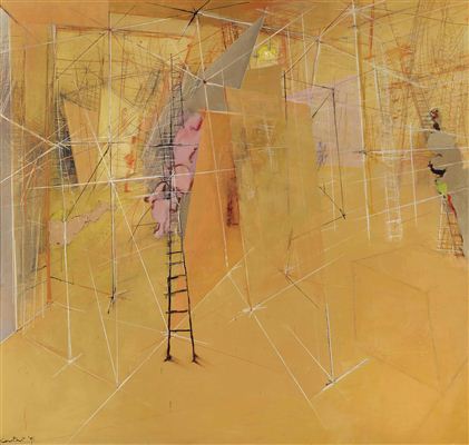 Le labyrinthe aux échelles - Ladderlabyrinth by Constant - Auction record, sale price, and art valuation. Compare with similar artists and explore comparable artworks.