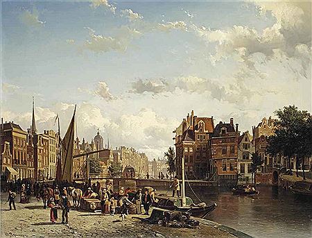 View of the Rokin in Amsterdam