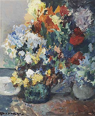 A colourful bouquet by Kees Verwey - Auction record, sale price, and art valuation. Compare with similar artists and explore comparable artworks.