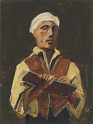 Portrait of Karl (Carl) Hofer: Self-portrait
