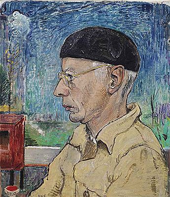 Portrait of Harm Henrick Kamerlingh Onnes: Self-portrait