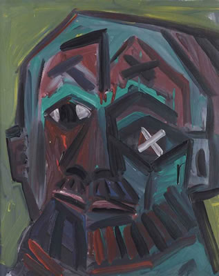 Portrait of A R (Ralf Winkler) Penck: Self-portrait