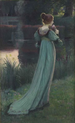 Reminiscing by the pond