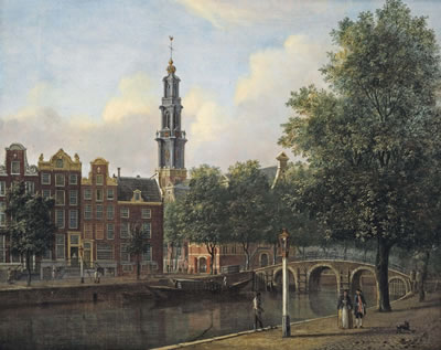 A view of the Keizersgracht with the Westerkerk, Amsterdam by Johannes Huibert Prins - Auction record, sale price, and art valuation. Compare with similar artists and explore comparable artworks.