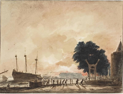 The fire at the Zeemagazijn of the Arsenal in Amsterdam in 1771 by Hendrik Spilman - Auction record, sale price, and art valuation. Compare with similar artists and explore comparable artworks.