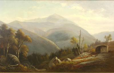 Landscape probably of Mount Washington