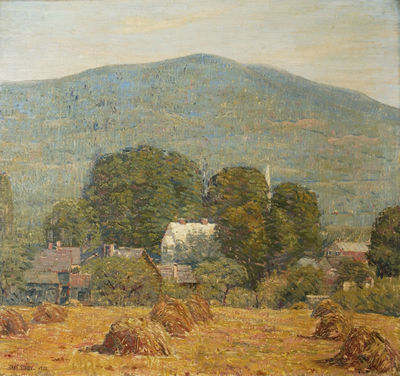 Haying in the Catskills by John Franklin Stacey - Auction record, sale price, and art valuation. Compare with similar artists and explore comparable artworks.