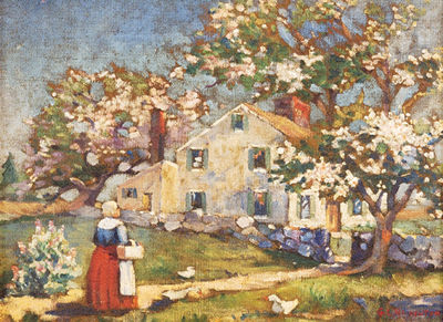 Apple Blossoms by Grace Lysinger Hamilton - Auction record, sale price, and art valuation. Compare with similar artists and explore comparable artworks.