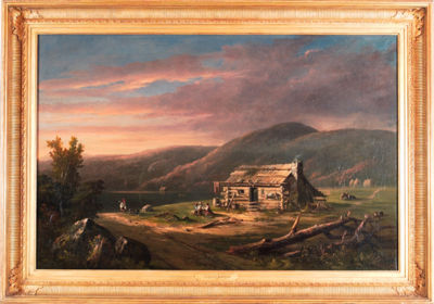Cabin In the Wilderness, Lake George, N.Y. by Charles Lanman - Auction record, sale price, and art valuation. Compare with similar artists and explore comparable artworks.