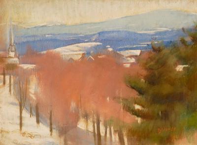 Landscape over looking town of Dublin east towards Pack Monadnock