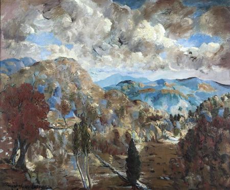 Sample artwork by Mountfort Coolidge (1888 - 1954), known for plein air landscape painting - View similar artists and auction records