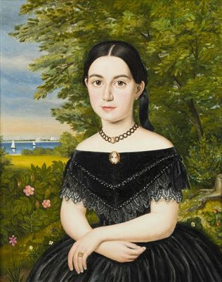 Portrait of a dark haired girl