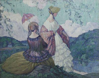 Purple Parasol, Yellow Bonnet