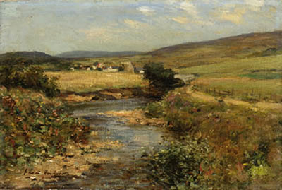 View near Ballantrae; A pool on the Stinchar, Ayrshire by Joseph Morris Henderson - Auction record, sale price, and art valuation. Compare with similar artists and explore comparable artworks.