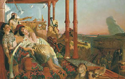 The Eve of the Deluge. 'For as in the days that were before the Flood, they were eating and drinking, and marrying and giving in marriage, until the day that Noah entered into the Ark'. Matthew XXIV, verse 38