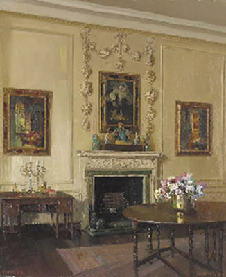 Sample artwork by Herbert Davis Richter (1874 - 1955), known for floral still life, structures, interior scene painting, architecture - View similar artists and auction records