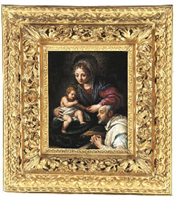 The Virgin and Child with Saint Romualdo by Alessandro Tiarini - Auction record, sale price, and art valuation. Compare with similar artists and explore comparable artworks.