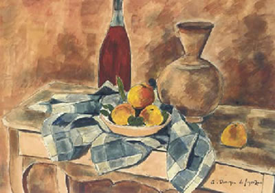 Nature morte à la coupe de fruit