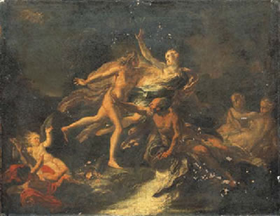 Sample artwork by Giacomo del Po (1654 - 1726), known for religous frescoes for christian churches, mythology figure painting - View similar artists and auction records