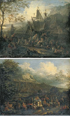 Sample artwork by Jan Baptist Van Der Meiren (1664 - 1708), known for painting and sculpture - View similar artists and auction records
