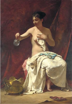 Femme à sa toilette