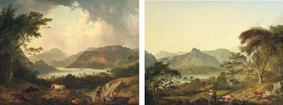 Sample artwork by Julius Caesar Ibbetson (1759 - 1817), known for landscape, genre scene and portrait painting - View similar artists and auction records