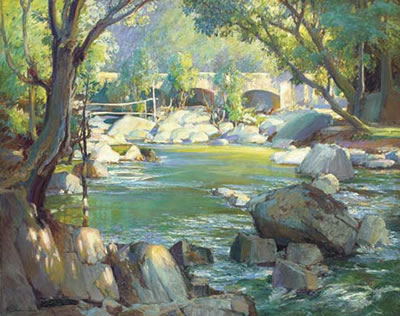 June Morning, Shaugh Bridge, Devon by Lamorna Birch - Auction record, sale price, and art valuation. Compare with similar artists and explore comparable artworks.