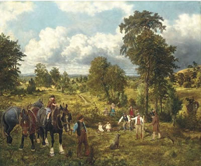 The garden of England by George William Mote - Auction record, sale price, and art valuation. Compare with similar artists and explore comparable artworks.