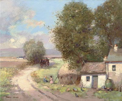 A farmyard in the country by Francis Wilson - Auction record, sale price, and art valuation. Compare with similar artists and explore comparable artworks.