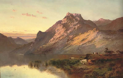 Sample artwork by Alfred De Breanski Sr (1852 - 1928), known for luminous landscape and waterscape paintings - View similar artists and auction records